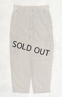 90'S RALPH LAUREN "POLO SPORT" ヘリンボーンツイル カーゴパンツ カーキ (VINTAGE)