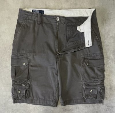 画像3: 90'S RALPH LAUREN カーゴショーツ ダークグレー (VINTAGE)