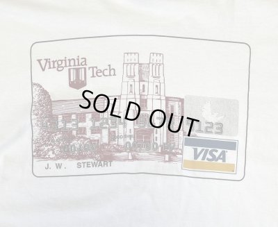 画像2: 90'S VIRGINIA TECH シングルステッチ 両面プリント 半袖 Tシャツ ホワイト USA製 (VINTAGE)