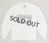 90'S FIRST UNION シングルステッチ 両面プリント 長袖 Tシャツ ホワイト USA製 (VINTAGE)
