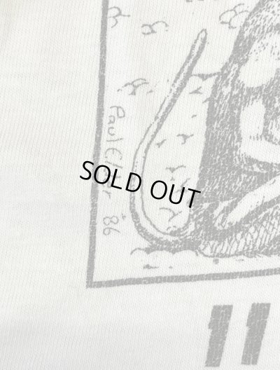 画像3: 80'S PAUL ELDER シングルステッチ 両面プリント 長袖 Tシャツ ホワイト USA製 (VINTAGE)
