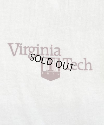 画像5: 90'S VIRGINIA TECH シングルステッチ 両面プリント 半袖 Tシャツ ホワイト USA製 (VINTAGE)