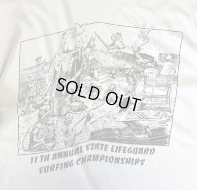 画像2: 80'S PAUL ELDER シングルステッチ 両面プリント 長袖 Tシャツ ホワイト USA製 (VINTAGE)