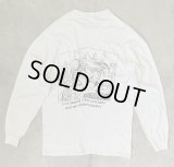 80'S PAUL ELDER シングルステッチ 両面プリント 長袖 Tシャツ ホワイト USA製 (VINTAGE)