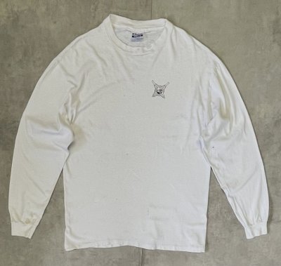画像4: 80'S PAUL ELDER シングルステッチ 両面プリント 長袖 Tシャツ ホワイト USA製 (VINTAGE)