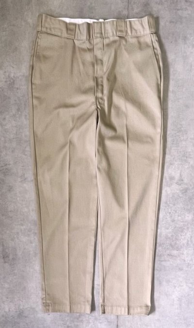 画像3: 80'S DICKIES 874 チビタグ ワークパンツ ベージュ W36L32 USA製 (VINTAGE)