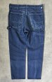 画像1: 80'S DICKIES チビタグ デニム ペインターパンツ インディゴ 42TALONジップ W36L30 USA製 (VINTAGE) (1)