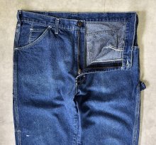 他の写真1: 80'S DICKIES チビタグ デニム ペインターパンツ インディゴ 42TALONジップ W36L30 USA製 (VINTAGE)