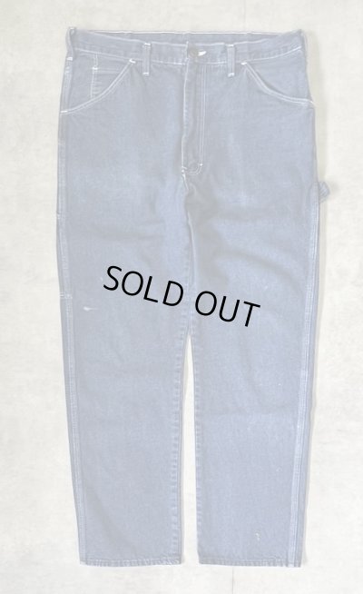 画像3: 80'S DICKIES チビタグ デニム ペインターパンツ インディゴ 42TALONジップ W36L30 USA製 (VINTAGE)