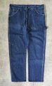 画像3: 80'S DICKIES チビタグ デニム ペインターパンツ インディゴ 42TALONジップ W36L30 USA製 (VINTAGE) (3)