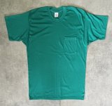 90'S POCKET T-SHIRT シングルステッチ ポケット付き 半袖 Tシャツ グリーン USA製 (DEADSTOCK)