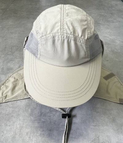 画像2: DORFMAN PACIFIC COMPANY ネックガード付き ロングビルキャップ ベージュ (DEADSTOCK)