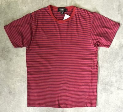 画像1: 90'S RRL 三ツ星タグ 半袖 Tシャツ ボーダー柄 USA製 (DEADSTOCK)