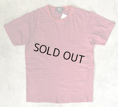 画像1: 90'S RRL 三ツ星タグ シングルステッチ 半袖 Tシャツ ボーダー柄 USA製 (DEADSTOCK)