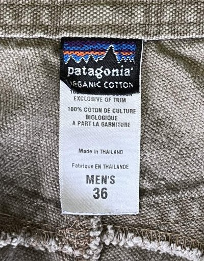 画像2: 08'S PATAGONIA オーガニックコットン ダブルニー ペインターパンツ カーキ (VINTAGE)