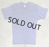 90'S 5050 シングルステッチ 耳付きポケット 半袖 Tシャツ ブルー USA製 (DEADSTOCK)
