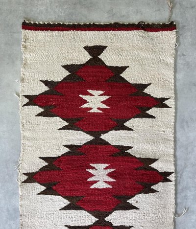 画像2: オールド ナバホ ウールラグ 103cm x 50cm (VINTAGE)
