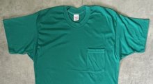 他の写真1: 90'S POCKET T-SHIRT シングルステッチ ポケット付き 半袖 Tシャツ グリーン USA製 (DEADSTOCK)