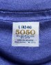 画像2: 90'S 5050 シングルステッチ 耳付きポケット 半袖 Tシャツ ブルー USA製 (DEADSTOCK) (2)