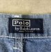 画像2: 90'S RALPH LAUREN ツープリーツ シャンブレーショーツ ブルー USA製 (VINTAGE) (2)