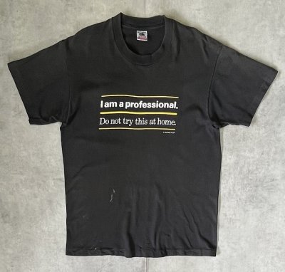 画像1: 90'S TILKA DESIGN FOR RTC シングルステッチ 半袖 Tシャツ ブラック USA製 (VINTAGE)