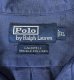 画像2: 90'S RALPH LAUREN "CALDWELL" シルク/リネン 裾ロゴ 半袖 オープンカラーシャツ ネイビー (VINTAGE) (2)