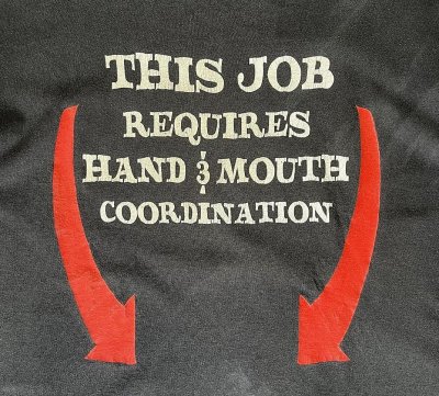 画像2: THIS JOB... コットン 半袖 Tシャツ ブラック (VINTAGE)