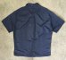 画像4: 90'S RALPH LAUREN "CALDWELL" シルク/リネン 裾ロゴ 半袖 オープンカラーシャツ ネイビー (VINTAGE) (4)