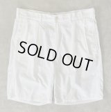 90'S RALPH LAUREN ツープリーツ シアサッカーショーツ ホワイト TALONジップ USA製 (VINTAGE)