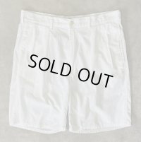 90'S RALPH LAUREN ツープリーツ シアサッカーショーツ ホワイト TALONジップ USA製 (VINTAGE)