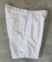 画像5: 90'S RALPH LAUREN ツープリーツ シアサッカーショーツ ホワイト TALONジップ USA製 (VINTAGE) (5)