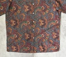 他の写真3: 90'S RALPH LAUREN コットン ロゴ無し 半袖 オープンカラーシャツ ペイズリー柄 USA製 (VINTAGE)