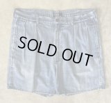 90'S RALPH LAUREN "ボックスロゴ" ツープリーツ デニムショーツ インディゴ USA製 (VINTAGE)