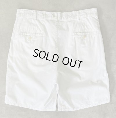 画像6: 90'S RALPH LAUREN ツープリーツ シアサッカーショーツ ホワイト TALONジップ USA製 (VINTAGE)
