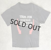 THIS JOB... コットン 半袖 Tシャツ ブラック (VINTAGE)