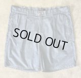 90'S RALPH LAUREN ツープリーツ シャンブレーショーツ ブルー USA製 (VINTAGE)