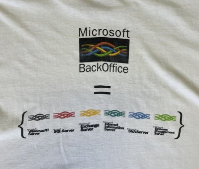 画像5: 90'S MICROSOFT BACK OFFICE シングルステッチ 両面プリント 半袖 Tシャツ ホワイト (VINTAGE)