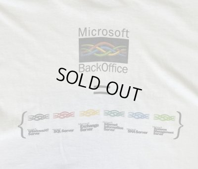 画像5: 90'S MICROSOFT BACK OFFICE シングルステッチ 両面プリント 半袖 Tシャツ ホワイト (VINTAGE)