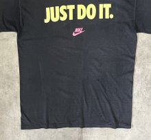 他の写真3: 90'S NIKE "JUST DO IT." 銀タグ シングルステッチ 両面プリント Tシャツ ブラック USA製 (VINTAGE)