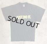 90'S NIKE "JUST DO IT." 銀タグ シングルステッチ 両面プリント Tシャツ ブラック USA製 (VINTAGE)