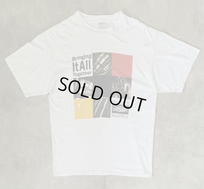 画像1: 90'S MICROSOFT BACK OFFICE シングルステッチ 両面プリント 半袖 Tシャツ ホワイト (VINTAGE)