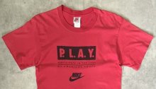 他の写真1: 90'S NIKE "P.L.A.Y." 銀タグ シングルステッチ 両面プリント Tシャツ レッド USA製 (VINTAGE)