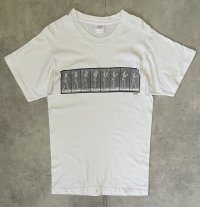 90'S FOTOFOLIO "EADWEARD MUYBRIDGE" シングルステッチ 両面プリント 半袖 Tシャツ ホワイト USA製 (VINTAGE)