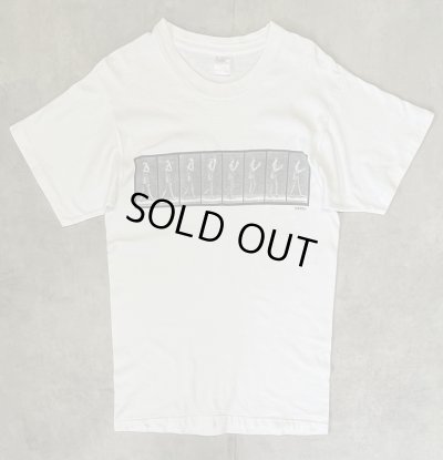 画像1: 90'S FOTOFOLIO "EADWEARD MUYBRIDGE" シングルステッチ 両面プリント 半袖 Tシャツ ホワイト USA製 (VINTAGE)