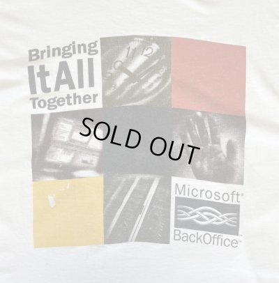 画像3: 90'S MICROSOFT BACK OFFICE シングルステッチ 両面プリント 半袖 Tシャツ ホワイト (VINTAGE)