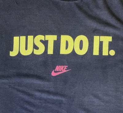 画像3: 90'S NIKE "JUST DO IT." 銀タグ シングルステッチ 両面プリント Tシャツ ブラック USA製 (VINTAGE)