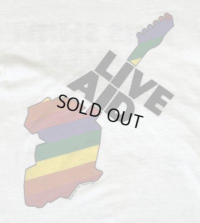 画像3: 80'S LIVE AID シングルステッチ 半袖 Tシャツ ホワイト USA製 (VINTAGE)