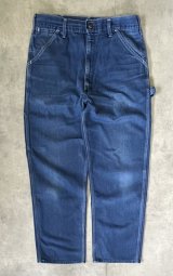 80'S SEARS トップスナップボタン ペインターパンツ インディゴ USA製 (VINTAGE)