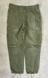 60'S アメリカ軍 US ARMY "JUNGLE FATIGUE 3rd" ノンリップ ボタンフライ カーゴパンツ (VINTAGE)