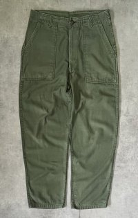 60'S アメリカ軍 US ARMY "OG107" コットンサテン ベイカーパンツ ミリタリーグリーン (VINTAGE)